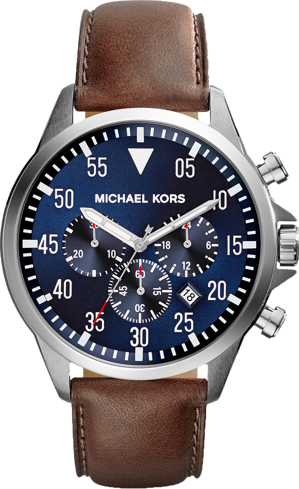 đồng hồ MICHAEL KORS GAGE MK8362 CHONOGRAPH BROWN LEATHER MEN'S 45MM