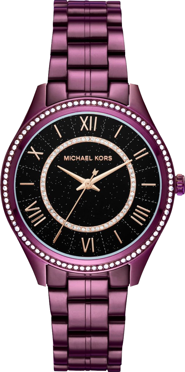 đồng hồ MICHAEL KORS LAURYN MK3724 CELESTIAL PAVÉ PLUM-TONE 38MM