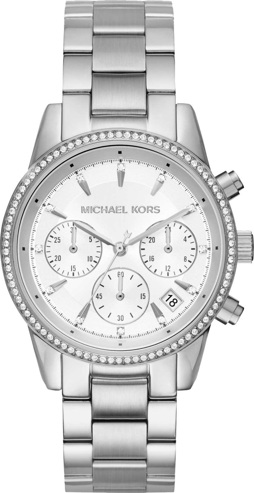 đồng hồ MICHAEL KORS RITZ MK6428 SILVER-TONE WOMEN'S WATCH 39MM