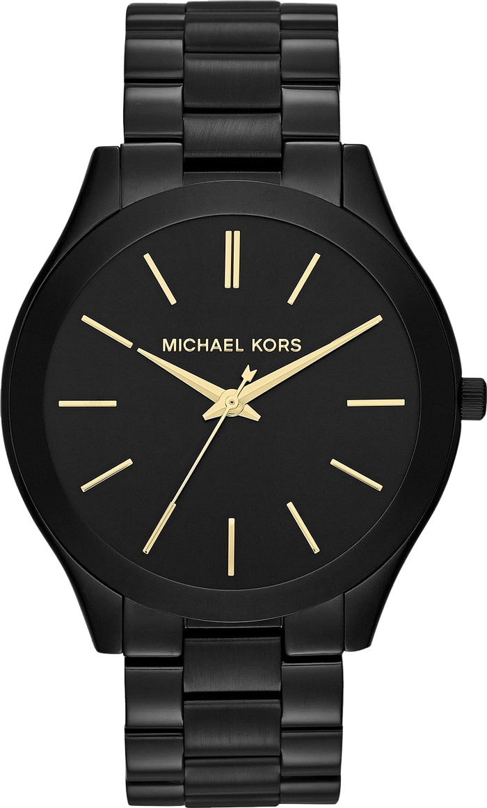 đồng hồ MICHAEL KORS SLIM RUNWAY BLACK UNISEX WATCH42MM