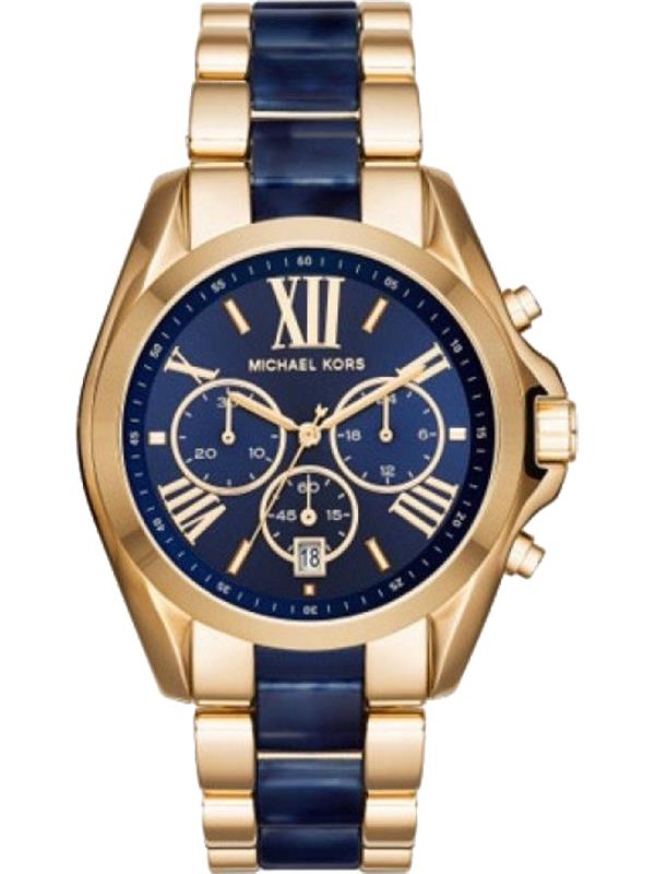 đồng hồ MICHAEL KORS BRADSHAW BLUE CHRONO WATCH 43MM