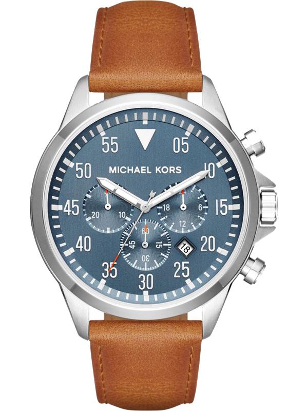 dong ho MICHAEL KORS GAGE SILVER WATCH 45MM