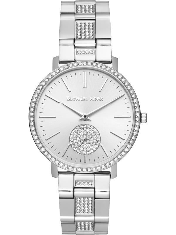 đồng hồ MICHAEL KORS JARYN PAVÉ SILVER-TONE WATCH 38MM