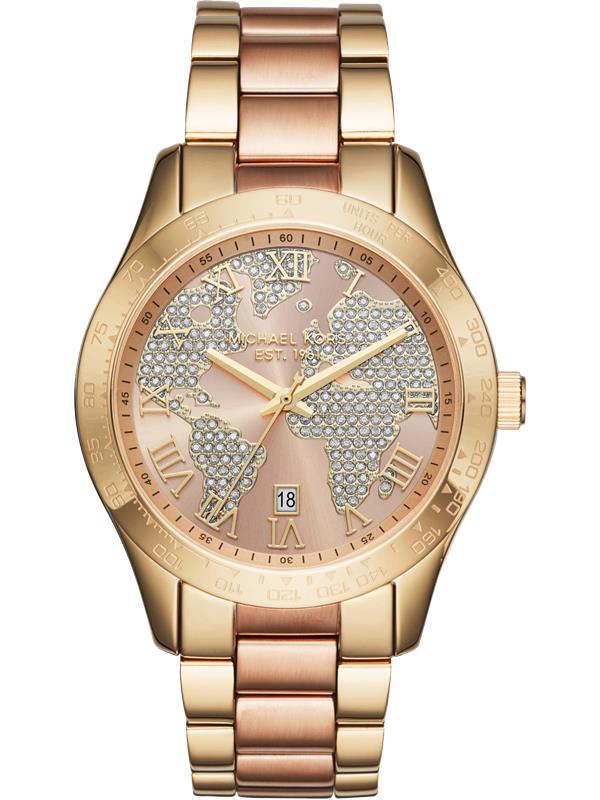 đồng hồ MICHAEL KORS LAYTON ROSE GOLD LADIES WATCH 44MM