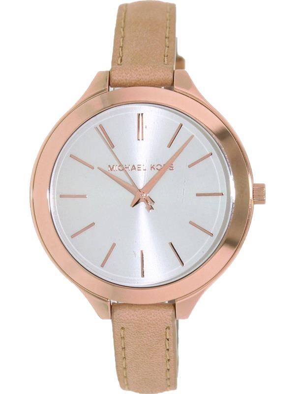 đồng hồ MICHAEL KORS RUNWAY ROSE GOLD LEATHER LADIES 42MM