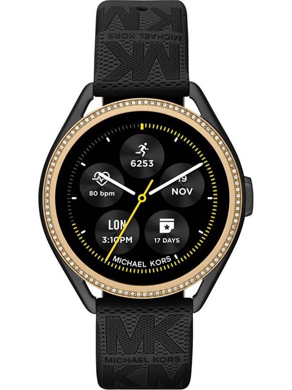 Kirk Freeport  The Michael Kors Access Gen 5 Bradshaw smartwatch is  designed for the fastpaced lifestyle Crafted from tritone stainless  steel with pavé accents and powered by Wear OS by Google