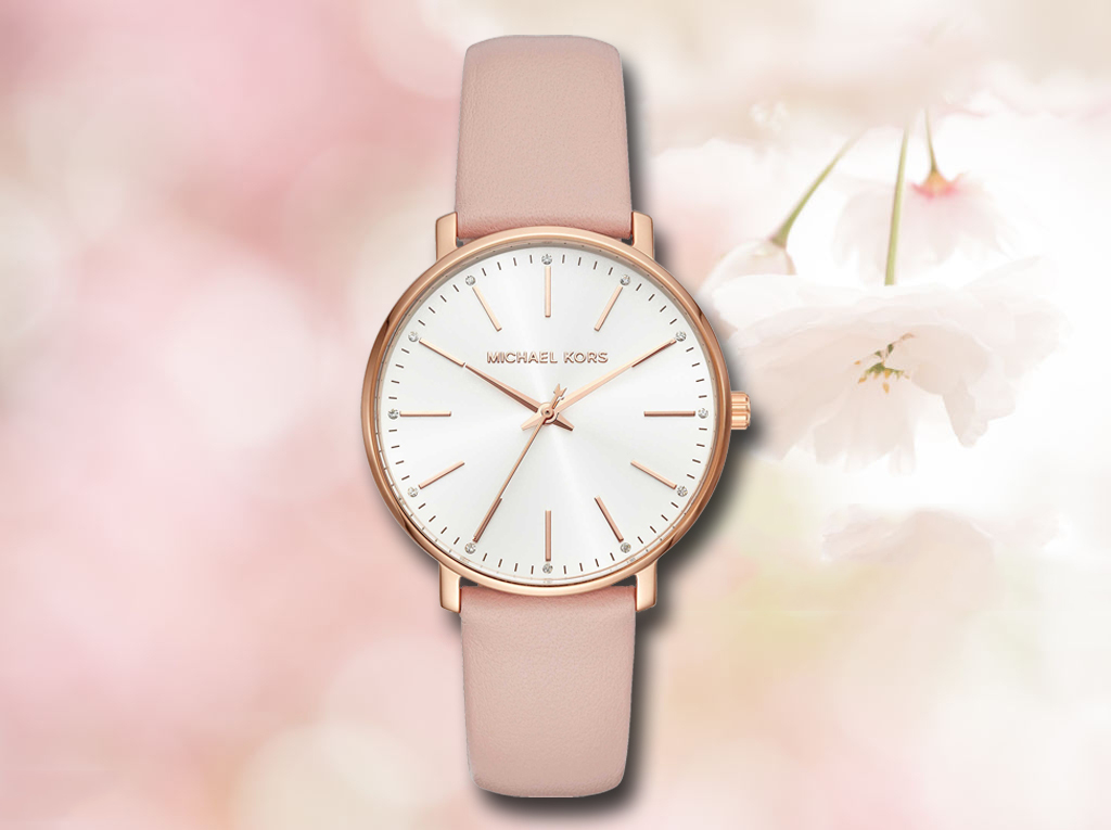 Đồng hồ nữ Michael Kors Liliane MK4651 dây thép không gỉ vàng hồng