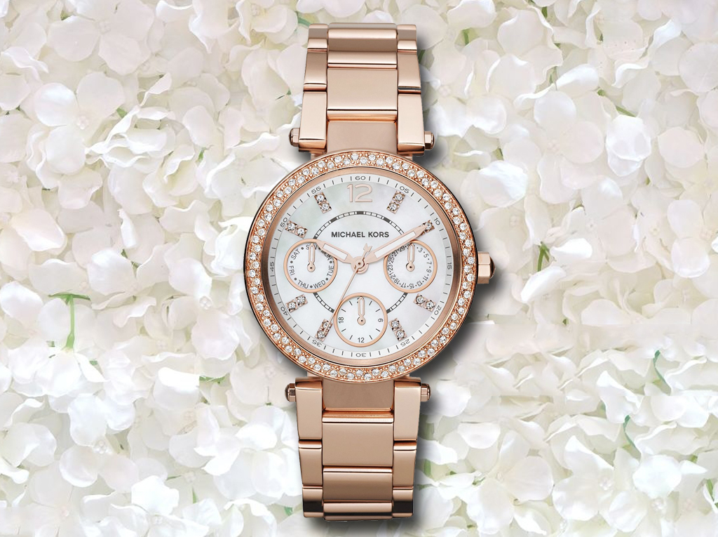 Đồng hồ Michael Kors Mini Parker Rose Gold Ladies Watch 33mm