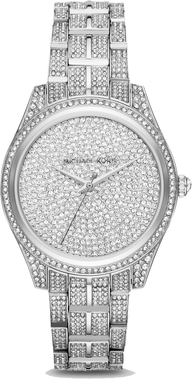Michael Kors Lauryn Pavé Silver Watch 38mm