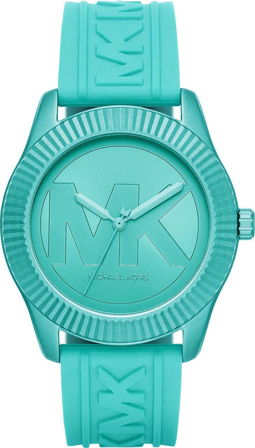 Michael Kors Maddye Aqua Silicone Watch 43mm
