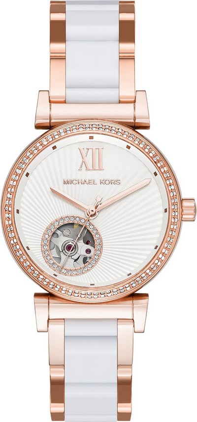 Michael Kors Catlin Two Tone Automatic Watch 34mm