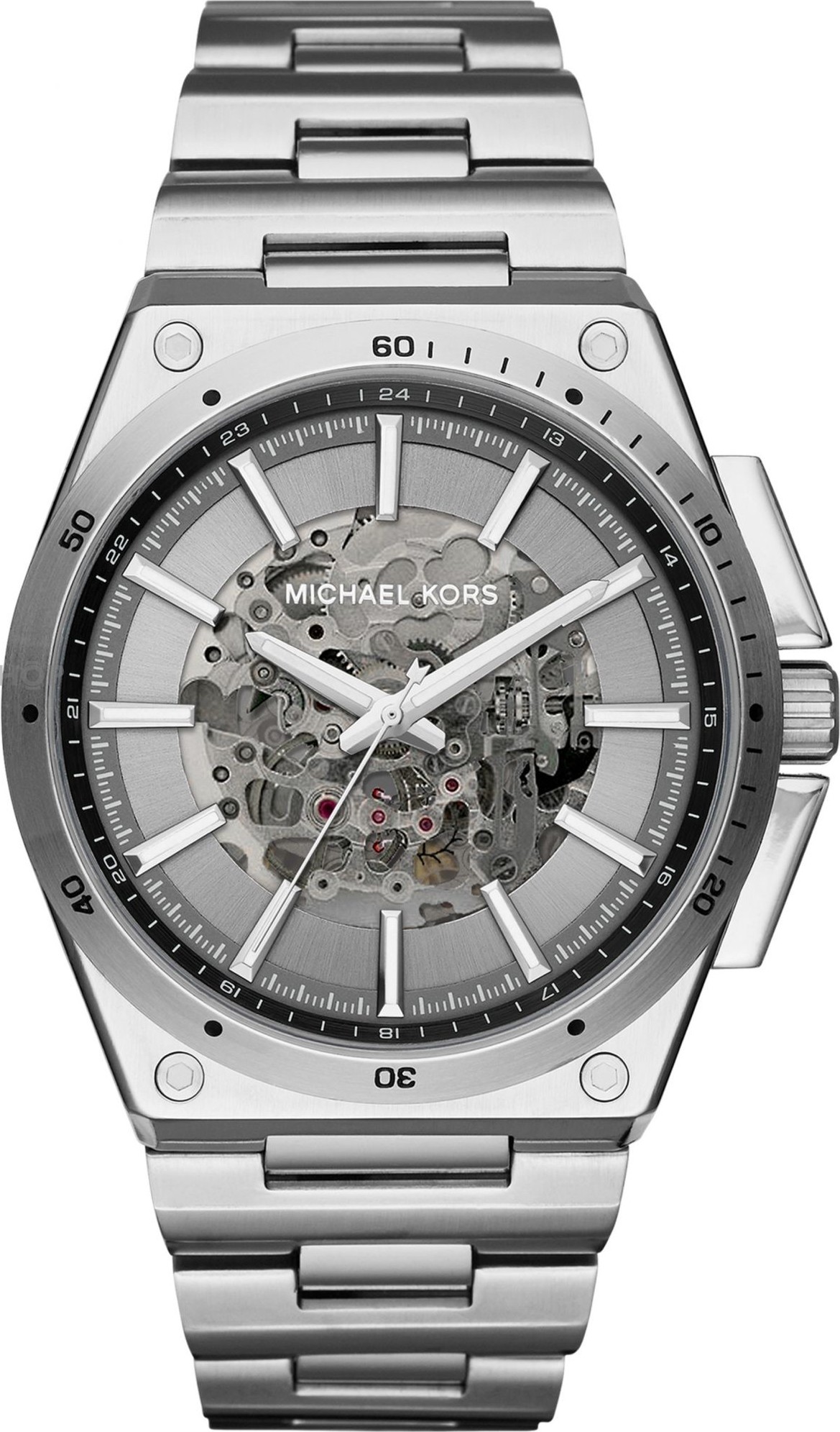 Michael Kors Wilder Silver Tone Men Watch 44mm