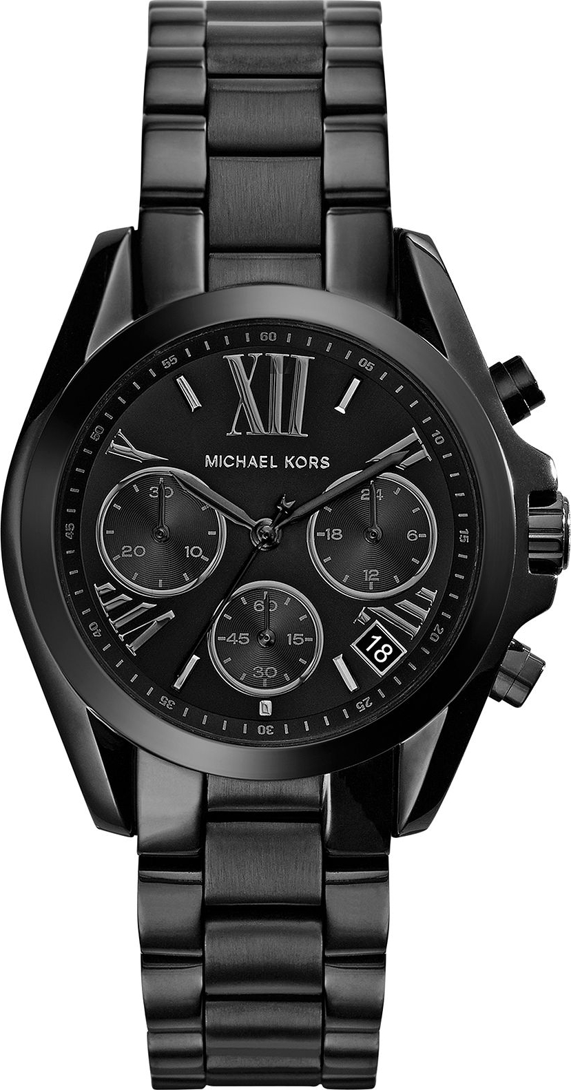 Michael Kors Bradshaw Black Tone Chronograph Watch 36mm