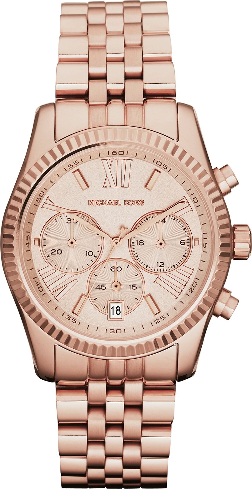 Michael Kors Lexington Rose Gold Chronograph Watch 38mm